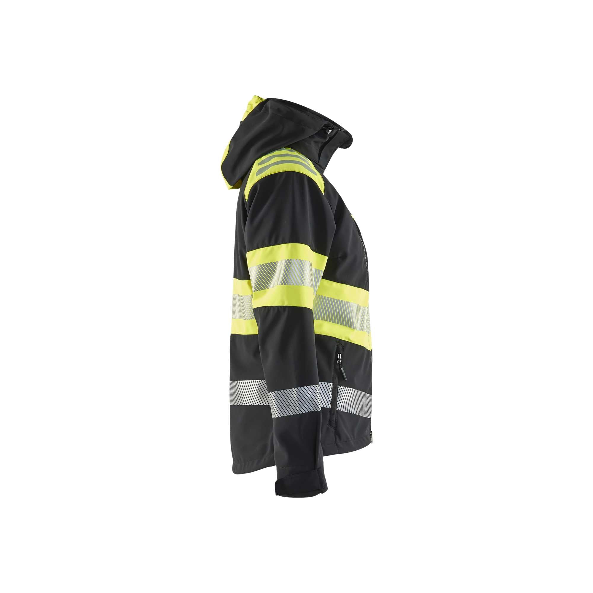 BLAKLADER 44042513 Women’s Hi Vis Softshell Jacket Hi Vis Reflective Softshell Work Jacket WOMEN - Waterproof
